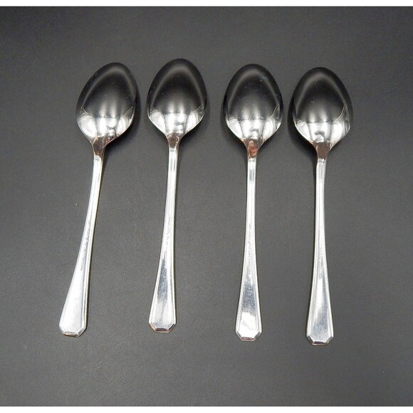 Supreme Cutlery by Towle Chestnut Hill Teaspoon Glossy Stainless Japan Lot 4 (B) - Picture 8 of 9